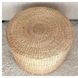P - Beautiful Woven Footstool / Accent Table