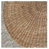 P - Beautiful Woven Footstool / Accent Table