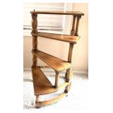 P - Vintage Wooden Multi Tier Plant Stand
