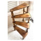 P - Vintage Wooden Multi Tier Plant Stand
