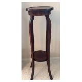 LR - Vintage Plant Stand with Faux Greenery