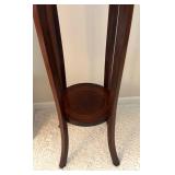 LR - Vintage Plant Stand with Faux Greenery