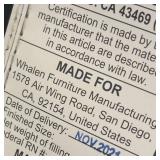 O - Whalen Leather Adjustable Office Chair - Wood Armrests