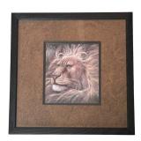 O - Two Tiger & Lion Framed Wildlife Art Prints