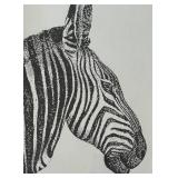O - Bombay Company "Zoe the Zebra" Wall Art