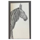 O - Bombay Company "Zoe the Zebra" Wall Art