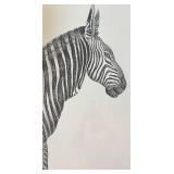 O - Bombay Company "Zoe the Zebra" Wall Art