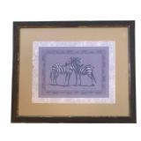 O - Zebra Print by Nancy H. Strailey