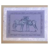 O - Zebra Print by Nancy H. Strailey