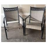 G - Pair of Charming Patio Chairs