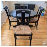 K - Crate & Barrel Round Dining Table and Chairs