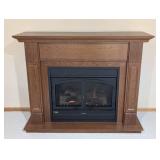 LL - Vermont Castings Electric Fireplace Mantel - Oak Finish