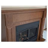 LL - Vermont Castings Electric Fireplace Mantel - Oak Finish