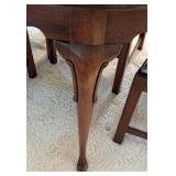 ML - Vintage Mahogany Dining Table Set with 8 Chippendale Style Chairs
