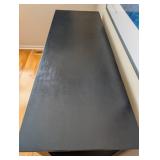 K - Black Wood 6-Drawer Dresser