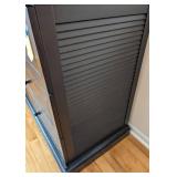 K - Black Wood 6-Drawer Dresser