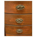 ML - Wooden Jewelry Armoire - Carved Columns & Mirror Lid