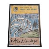 LL - Pierre Alechinsky London Arts Exhibition Poster - Framed