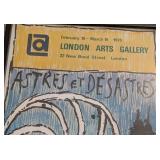 LL - Pierre Alechinsky London Arts Exhibition Poster - Framed