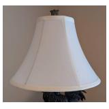 ML - Rooster Table Lamp - Black Rooster with Cream Shade
