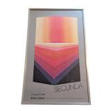 LL - Arthur Secunda Space Warp Collage 1979 Framed Museum Poster