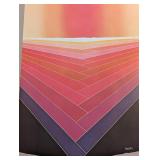 LL - Arthur Secunda Space Warp Collage 1979 Framed Museum Poster