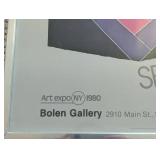 LL - Arthur Secunda Space Warp Collage 1979 Framed Museum Poster