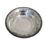 LL - Vintage Sterling Silver Bowl - Beaded Rope Edge