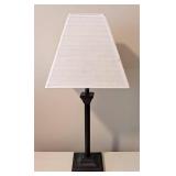 LL - Decorative Bronze Table Lamp, Square Shade