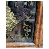 LL - Vintage New Haven Clock Co. Mantel Clock - Carved Oak Case