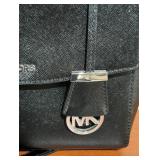 LL - Michael Kors Black Crosshatch Satchel