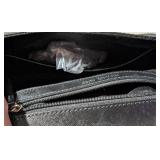 LL - Michael Kors Black Crosshatch Satchel