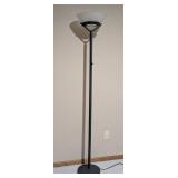 LL - Floor Lamp, Black Metal with Frosted Glass Shade