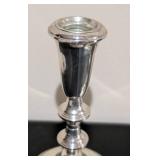 LL - Pair of Vintage Sterling Silver Weighted Candle Holders