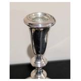 LL - Pair of Vintage Sterling Silver Weighted Candle Holders