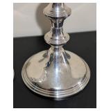 LL - Pair of Vintage Sterling Silver Weighted Candle Holders