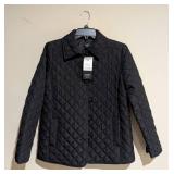 LL - Jones New York Signature Quilted Jacket - Black, Size Small