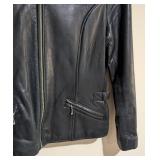 LL - III STATE Leather Jacket - Black - Size S - Moto Style