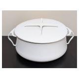 LL - Dansk White Enamel Pot with Lid