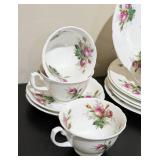 LL - Hammersley & Co Tea Set - 6 Plates 8 Inches Diameter - Made in England