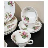 LL - Hammersley & Co Tea Set - 6 Plates 8 Inches Diameter - Made in England