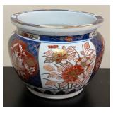 LL - Andrea by Sadek Gold Imari Planter & Dish - Hand Painted - Made in Japan
