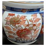 LL - Andrea by Sadek Gold Imari Planter & Dish - Hand Painted - Made in Japan
