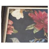 LL - Blue Bird Flower - Framed Floral Print