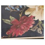 LL - Blue Bird Flower - Framed Floral Print