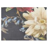 LL - Blue Bird Flower - Framed Floral Print