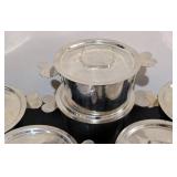 LL - Set of Six Cordon Bleu French Tinned Charlotte Cake Pans/Souffle Pans