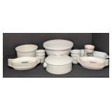 LL - French Chef Gourmet Cookware White Bakeware Assortment - Ovenproof