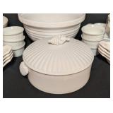 LL - French Chef Gourmet Cookware White Bakeware Assortment - Ovenproof