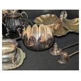 LL - Vintage Silver Plate Tea Set with Tray - Teapot